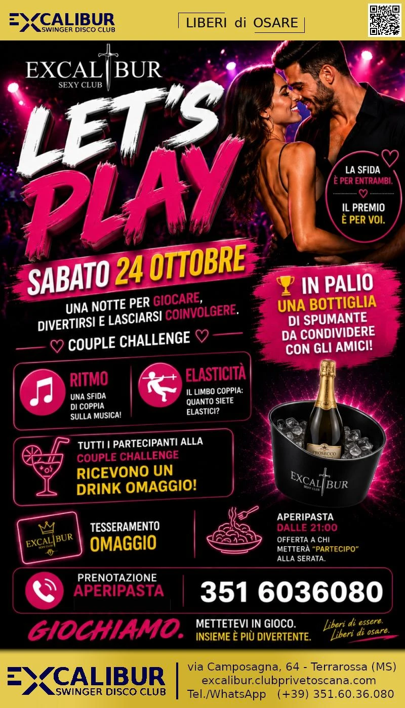 Swinger club prive evento LET'S PLAY
